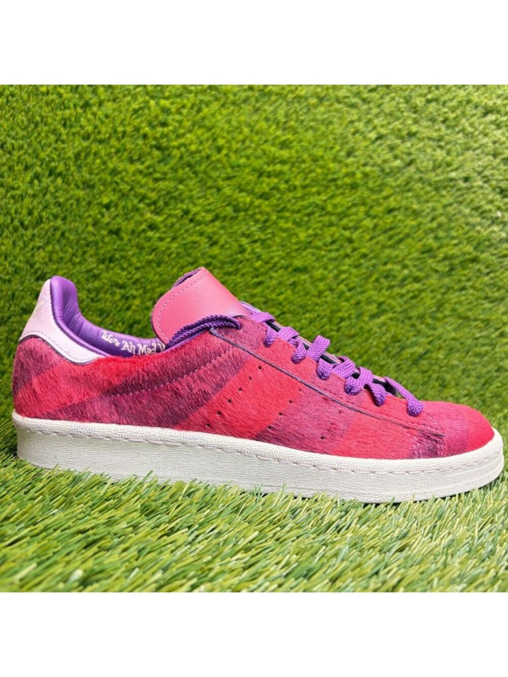Adidas Campus 80s Disney Cheshire Cat Mens Size 7.5 Pink Athletic Shoes Sneakers